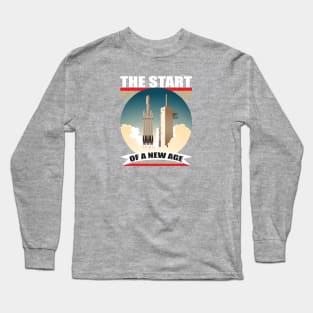 Falcon Heavy "The Start of a new Age" (Celebration) Long Sleeve T-Shirt
